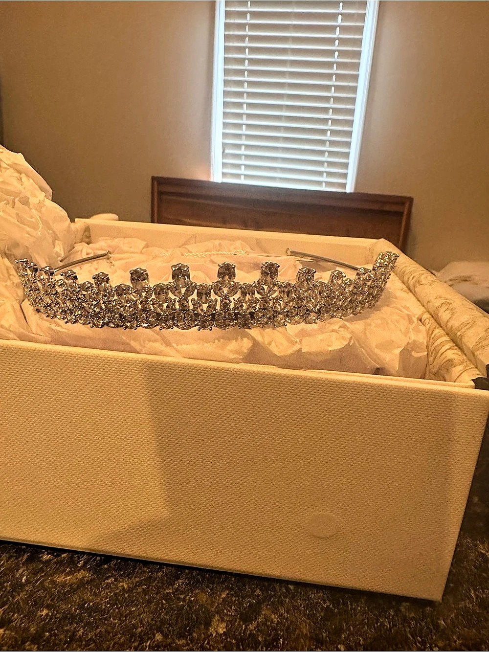 Eden Luxe Bridal Crystal Bridal Tiara